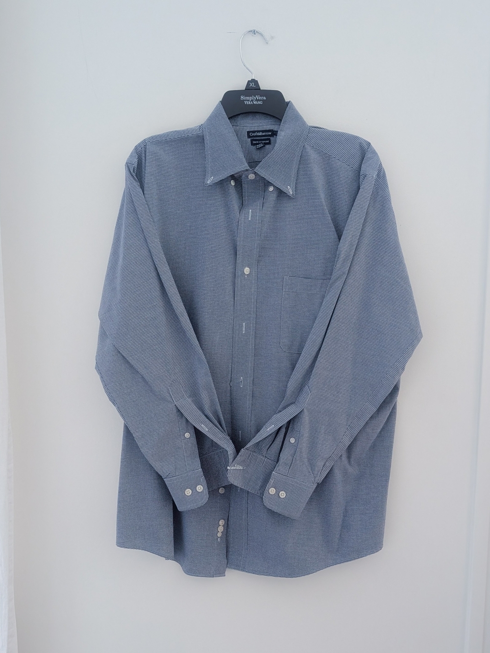 Croft & Barrow True Comfort Classic Fit Long Sleeve Shirt Size 16.5 32/33
